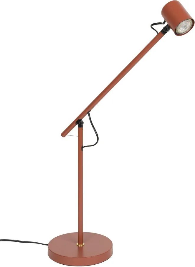 Червена метална настолна лампа (височина 45,5 cm) Aero – White Label