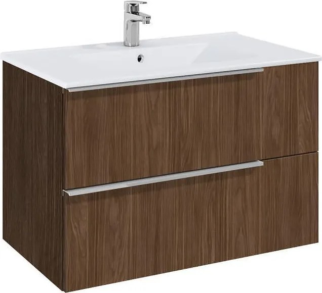 Шкаф, Elegant plus alpine walnut с 2 чекмеджета и умивалник