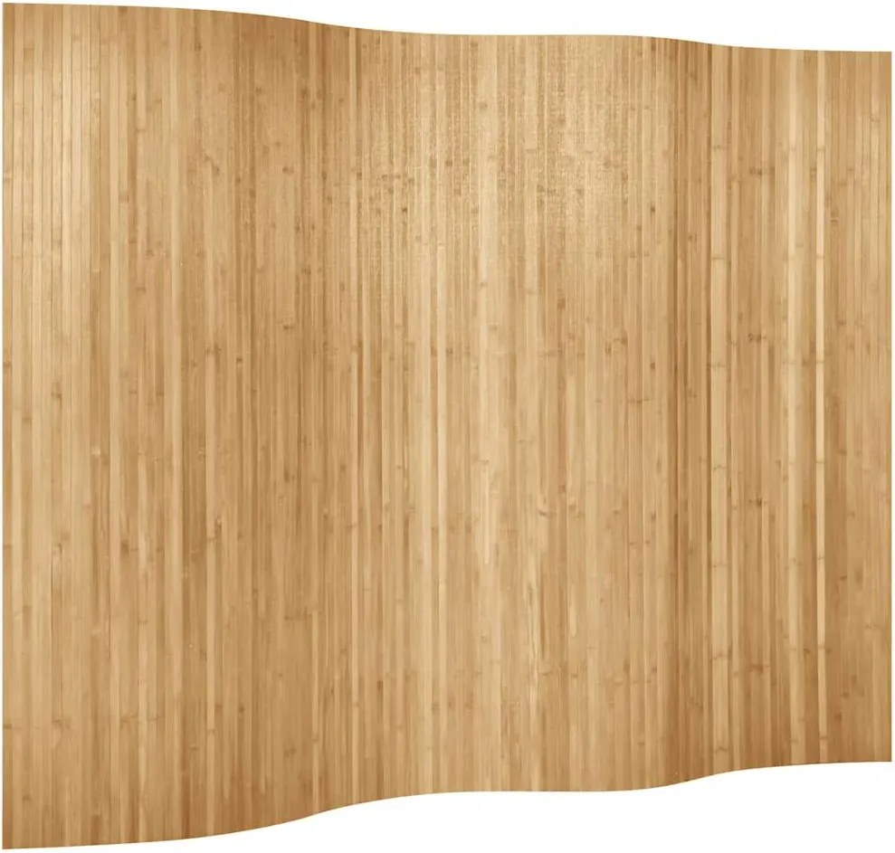 247197 vidaXL Параван за стая, бамбук, ширина 250 см, височина 165 см, натурален цвят