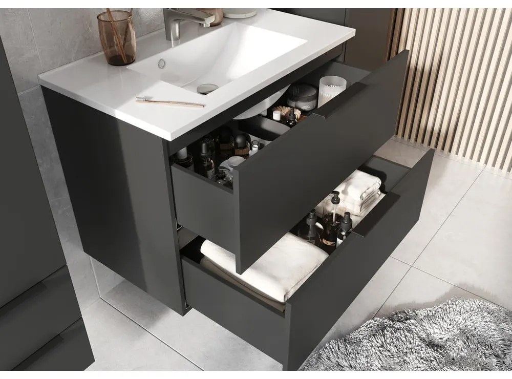 Антрацитен комплект за баня Crandon – Germania