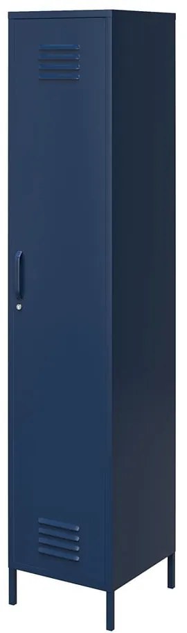 Син метален шкаф 38x185 cm Bradford - Queer Eye