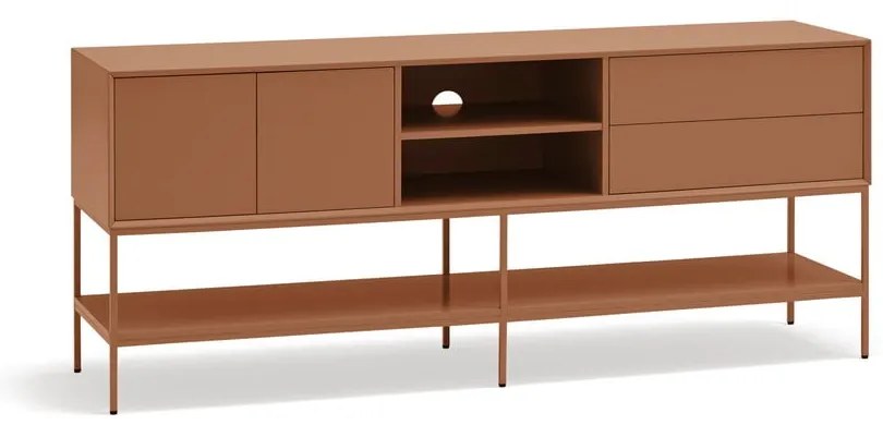 Маса за телевизор в тухлен цвят 175x74x45 cm Platt – Teulat