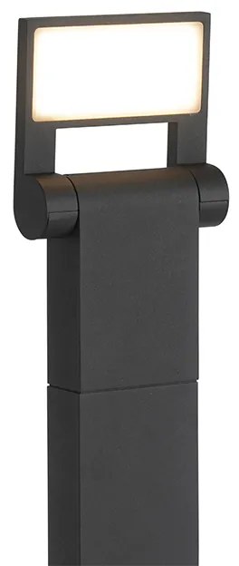 Модерен външен стълб антрацит 60 см с LED IP54 - Zane