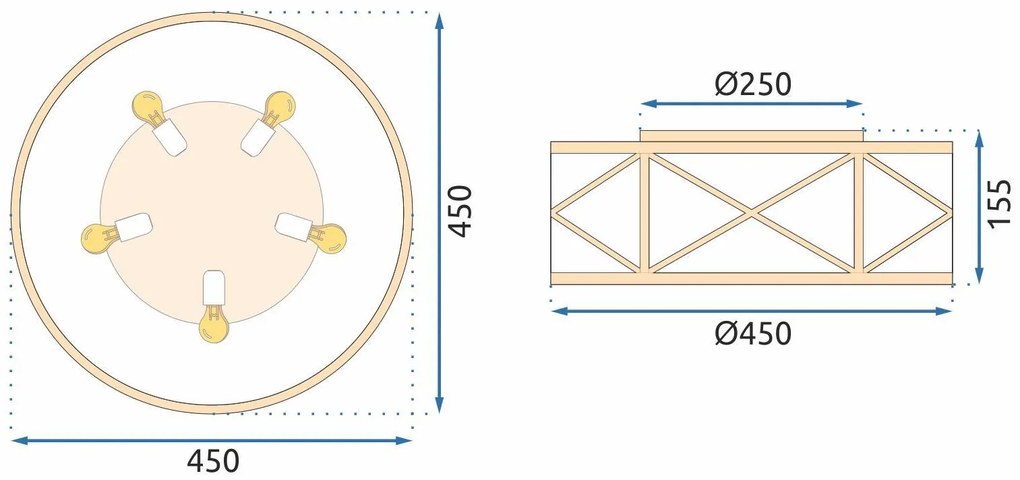 Плафон APP1241-C