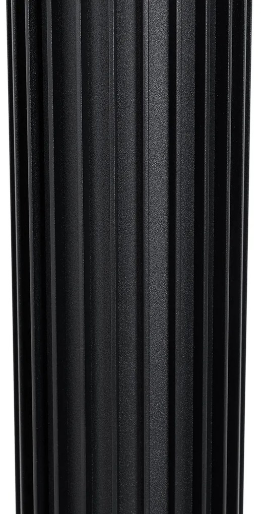 Умен външен стълб черен 80 см IP44 RGBW вкл. GU10 50mm - Boris