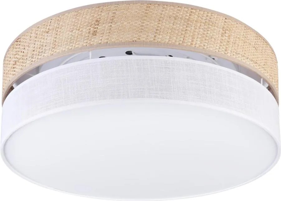 Плафон SIRJA BOHO 2xE27/15W/230V Ø 45 см бежово/бяло