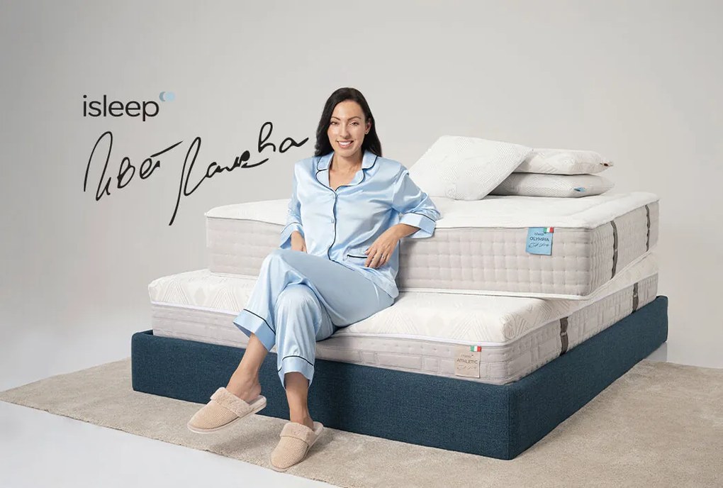 Матрак isleep, ATHLETIC, 114x190x25, Среден към твърд, Високоеластична пяна