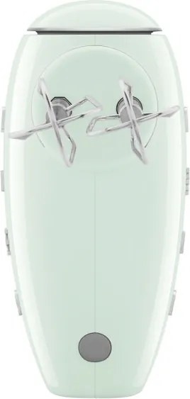 Ръчен миксер SMEG 50's Style HMF01PGEU, 250W, 9 скорости, Турбо, Скрит LED дисплей, Таймер, Аксесоари, Зелен