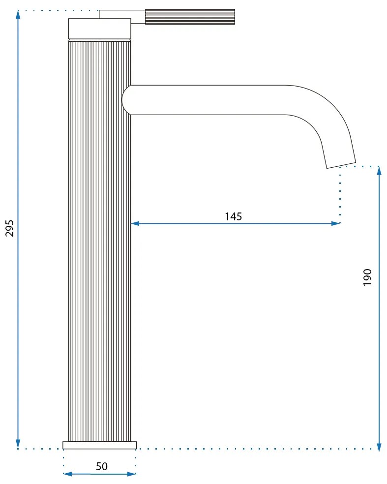Смесител за мивка Rea Argon Brush Nickel high