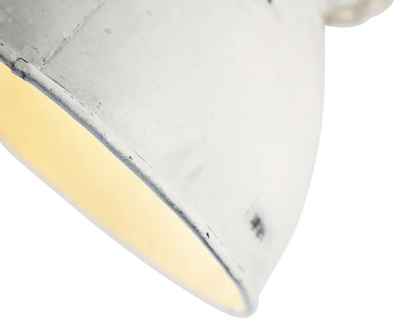 Индустриален прожектор бял с мангово дърво 18 см - Mangoes