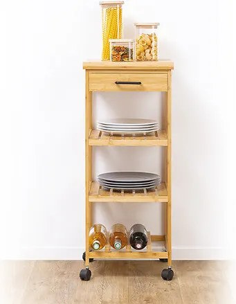 Кухненска количка 5five Linha, Малка, Бамбук