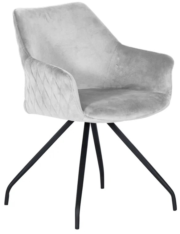 Трапезен стол KENDAL - светлосив BF 2