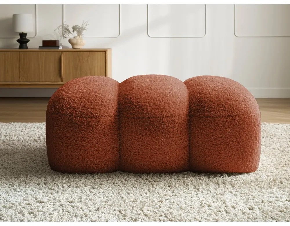 Табуретка от прежда с примки от букле в тухлен цвят Hippolyte – Bobochic Paris