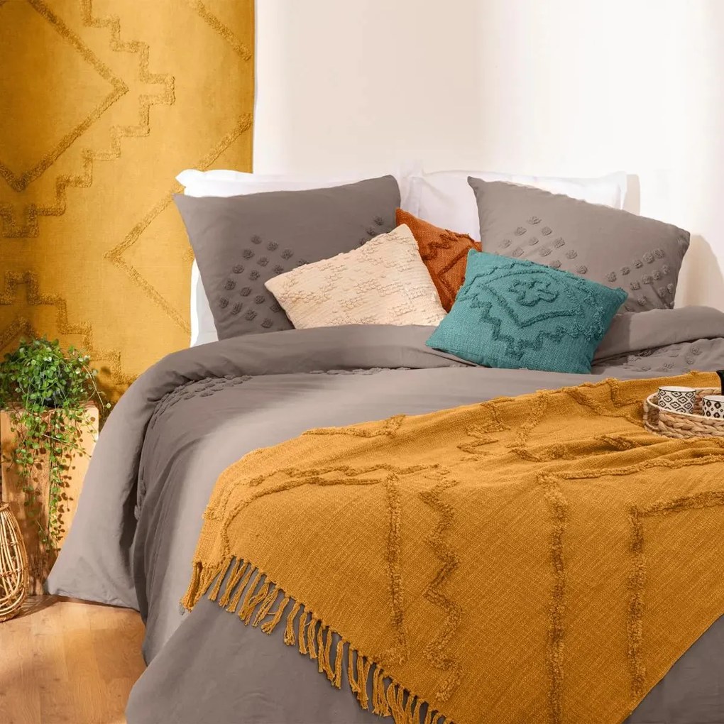 Покривало за легло atmosphera Inca, 130x180 cm, Памук - Охра