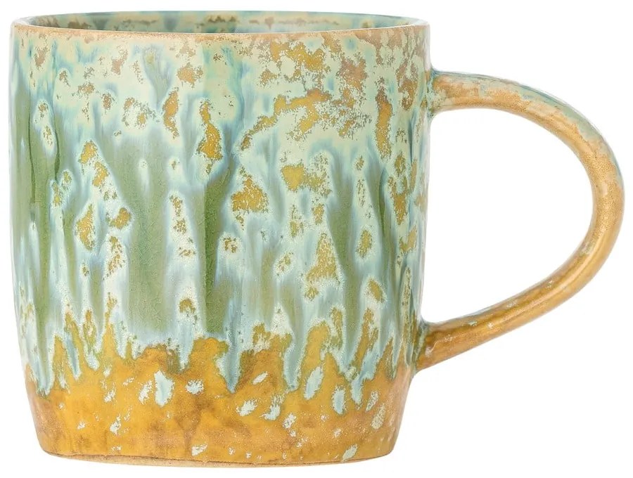 Жълта/светлозелена глинена чаша 400 ml Milani – Bloomingville