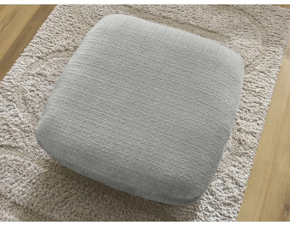 Светлосива шенилова табуретка Leonore – Bobochic Paris