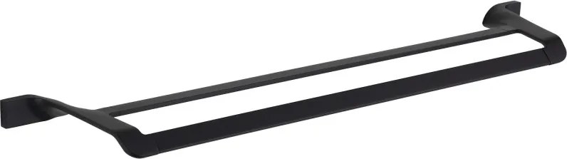 Mexen Rino двойна закачалка за кърпи, черна - 7027025-70