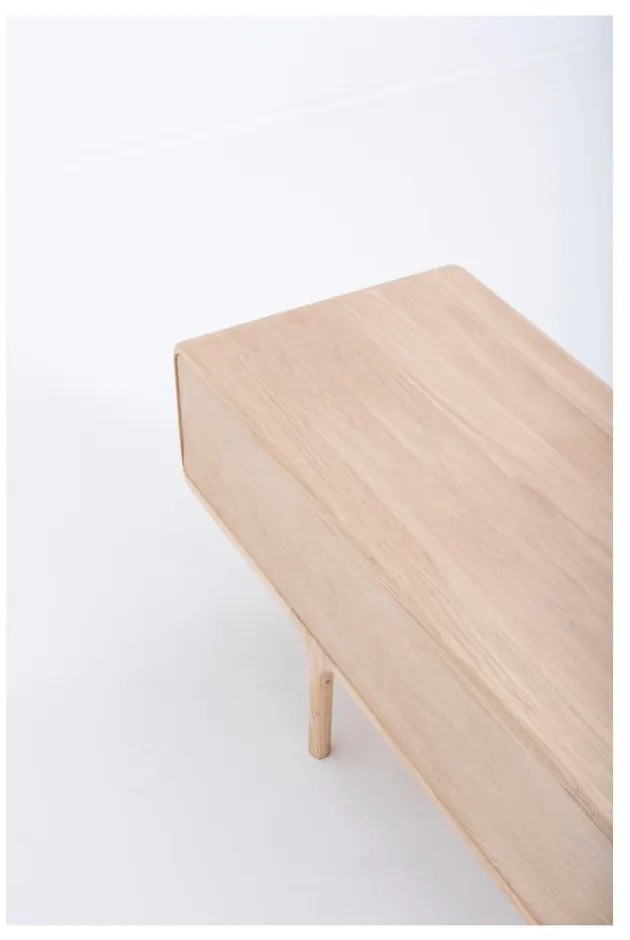 ТВ скрин от масивен дъб с 3 чекмеджета Fawn - Gazzda