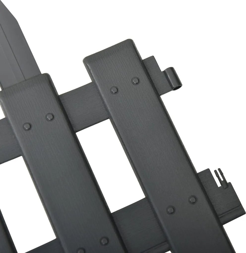 Кантове за тревни площи, 25 бр, антрацит, 10 м, PP