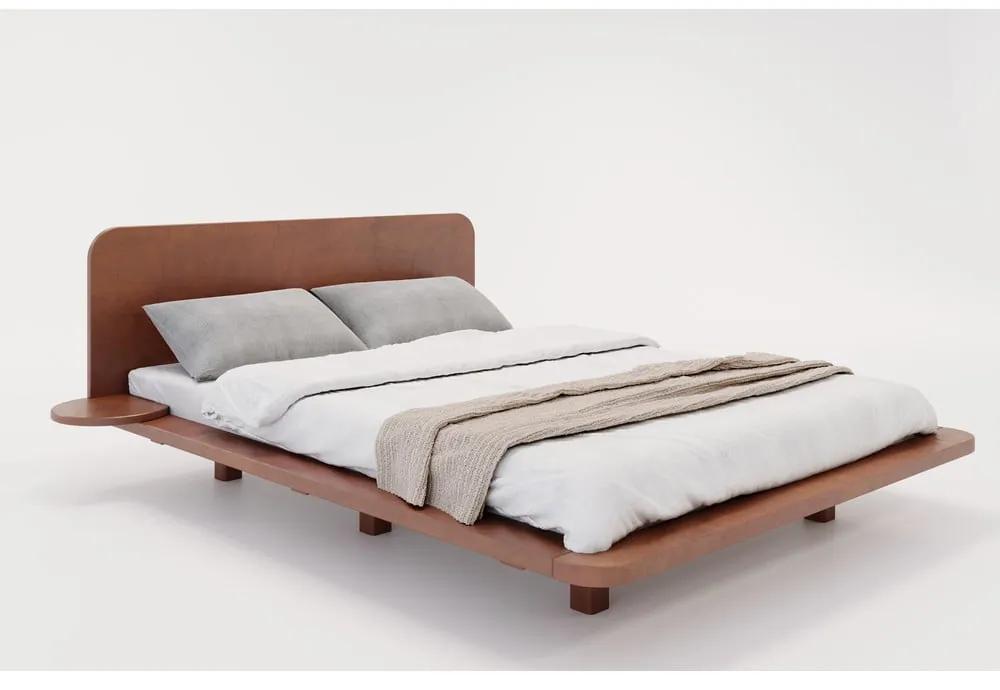 Двойно легло от букова дървесина 180x200 см в кафяв цвят Japandic - Skandica
