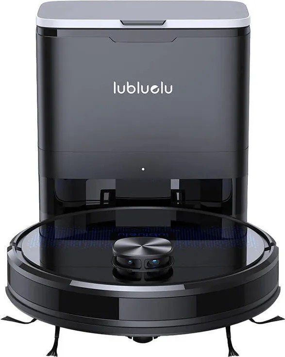 Втора ръка: Прахосмукачка робот със станция Lubluelu SL60 Plus, 42W, Моп, LiDAR, Автономия 120 минути, 2600 mAh, Черен