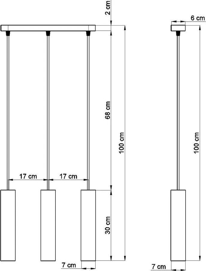 Сиво бетонно висящо осветително тяло Fadre – Sollux