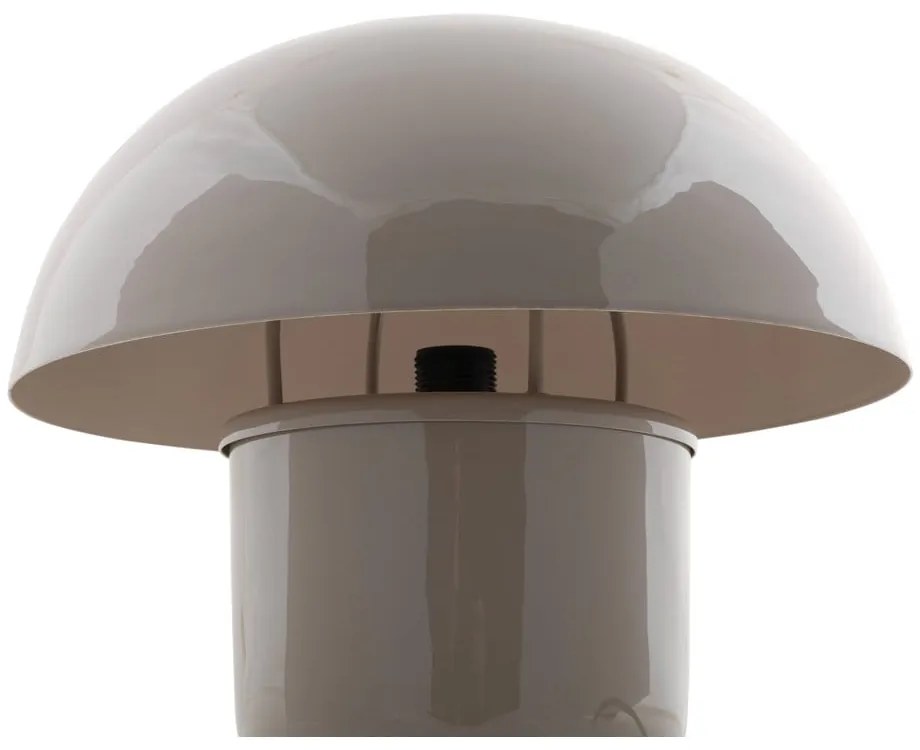 Сива настолна лампа с метален абажур (височина 25 cm) Fat Mushroom – Leitmotiv