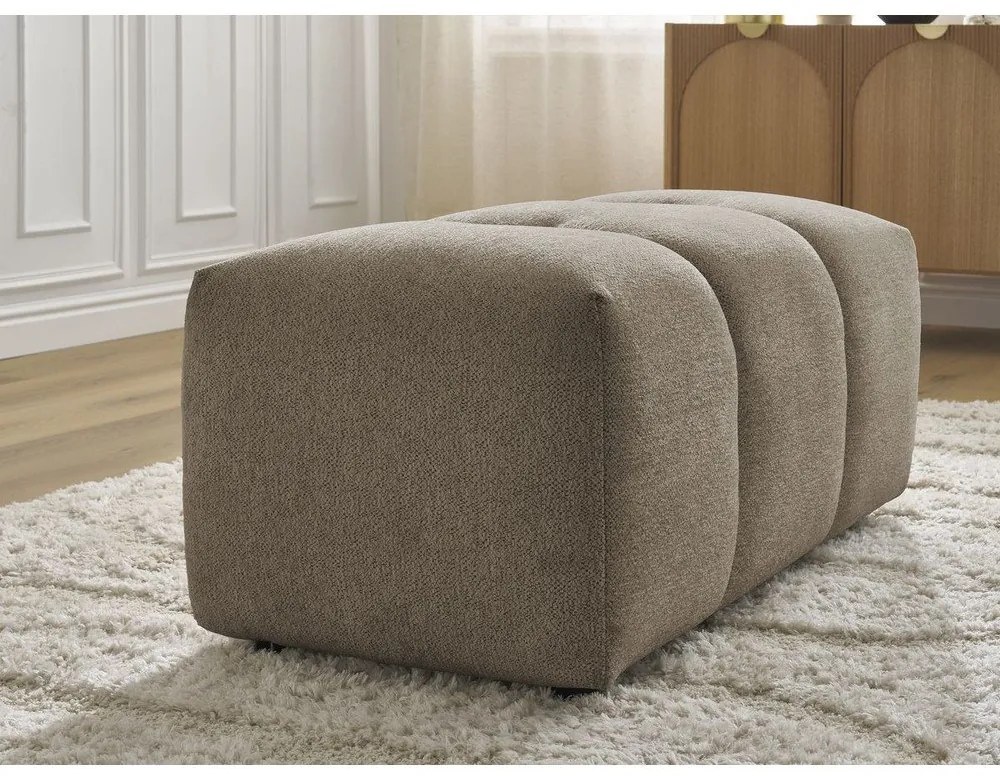 Бежова шенилова табуретка Roxelane – Bobochic Paris