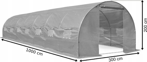 Качествен градински политунел 3 x 10 м