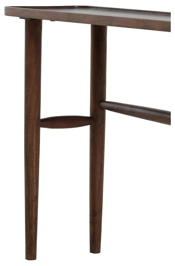Кафява конзолна маса от масивна акация 30x120 cm Qiano – Light & Living