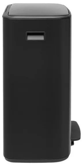 Кош за боклук Brabantia Bo Pedal 1003191, 2x30 л, Плавно затваряне, Противоплъзгаща основа, Черен