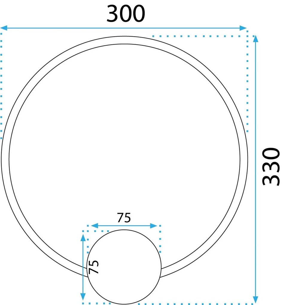 Аплик LED APP1385-CW OLD GOLD 30cm