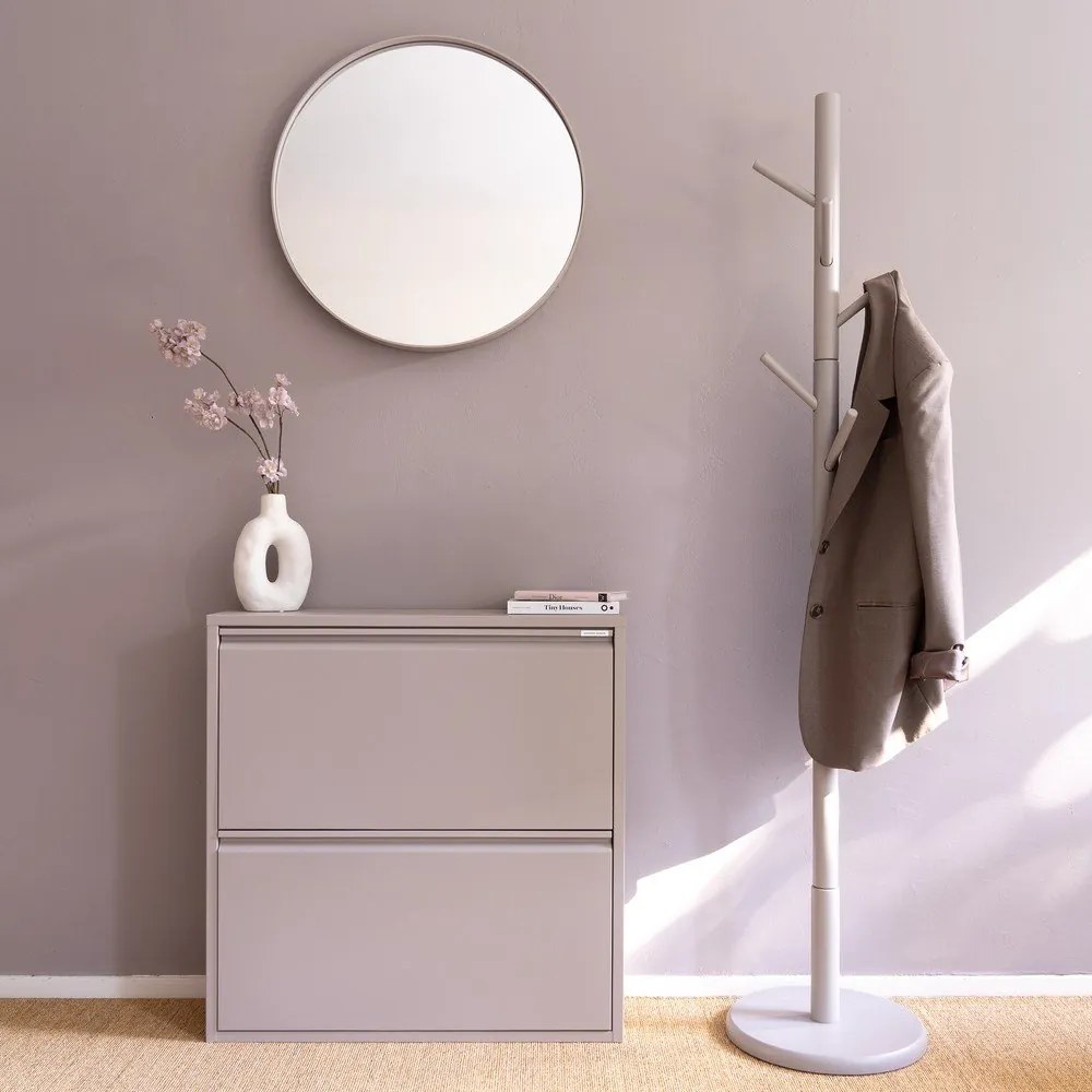 Кафяво-сива метална накланяща се стойка за обувки 75x77,5x22,5 cm Billy – Spinder Design