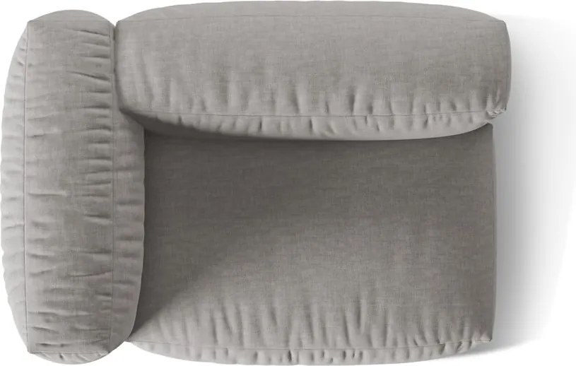 Светлосив модул за диван (ляв ъгъл) Martina – Micadoni Home