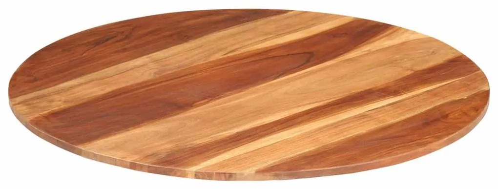 285971 vidaXL Плот за маса, акациево дърво масив, кръгъл, 15-16 мм, 80 cм