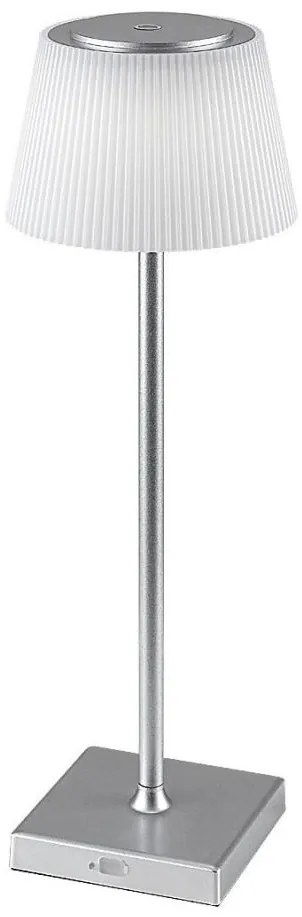 Rabalux 76013 - LED регулируема настолна лампа TAENA 4W/3,7V IP44 сребриста