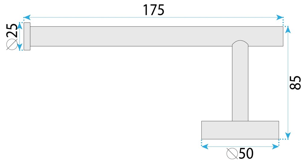 Поставка за тоалетна хартия 6611 Modern Brush Gold
