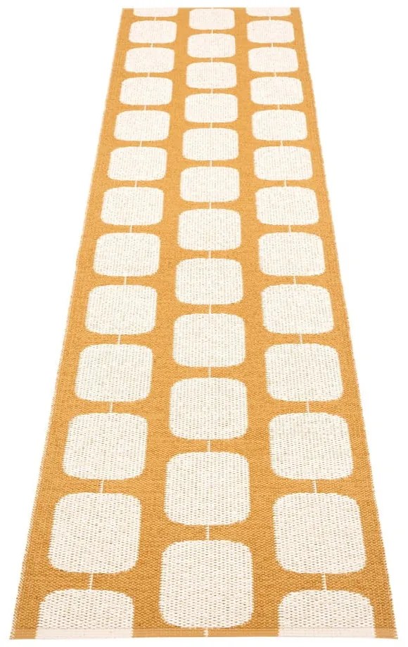 Пътека за открито и закрито в цвят жълта охра и крема 70x300 cm Sten Ochre – Pappelina