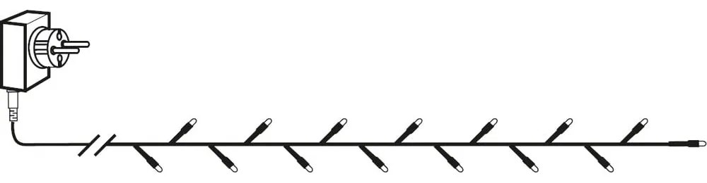 LED светлинна верига , дължина 12,6 м - Star Trading
