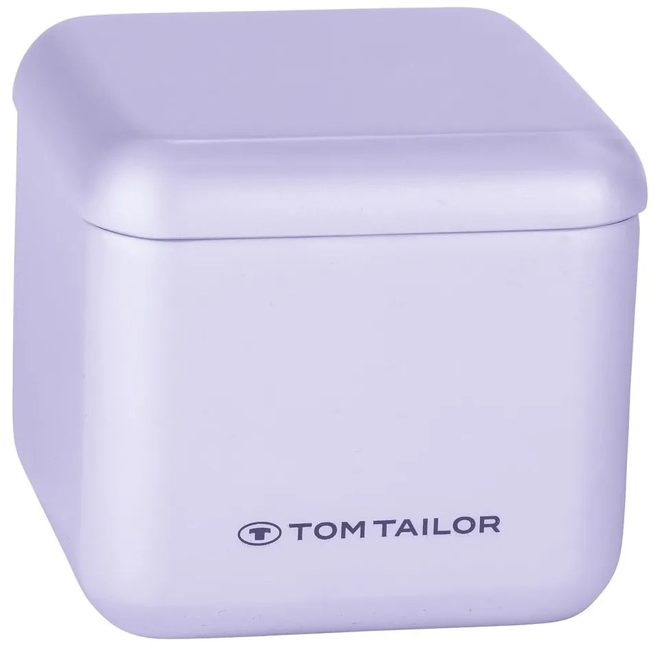 Лилав органайзер за баня за памучни тампони от полиресин Tom Tailor T-Rounded – Wenko