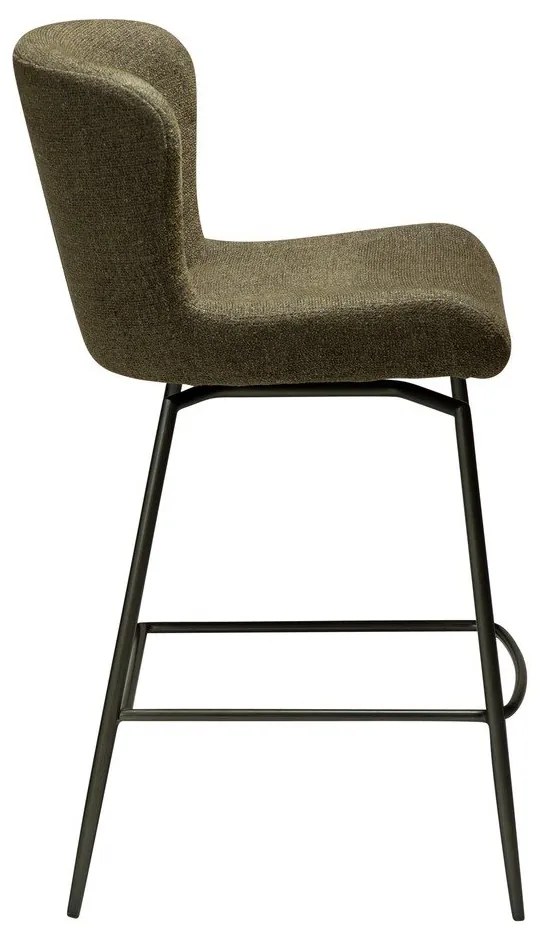 Тапициран бар стол в цвят каки (височина на седалката 67,5 cm) Glam – DAN-FORM Denmark