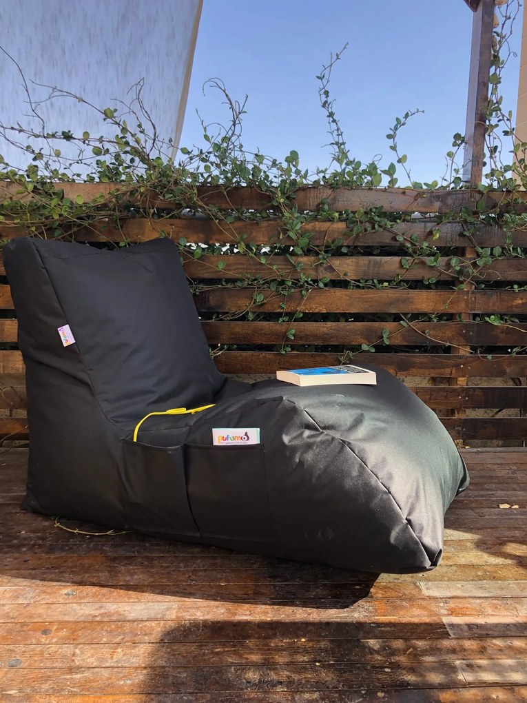 Пуф Daybed, цвят Черен