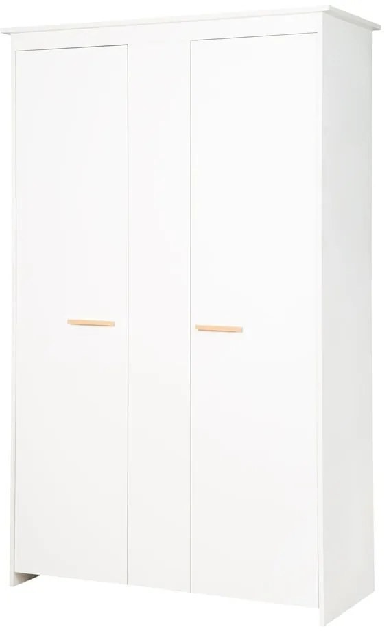 Бял детски гардероб 119x190x52 cm Anton – Roba