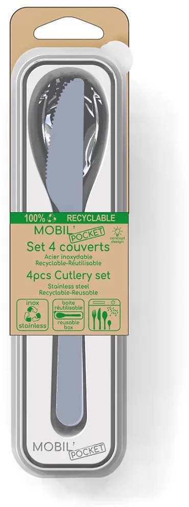 Комплект Прибори Amefa Mobil Метал Стомана (18 cm) (4 pcs)