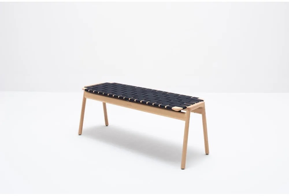 Пейка в черен/естествен цвят Klupa - Gazzda