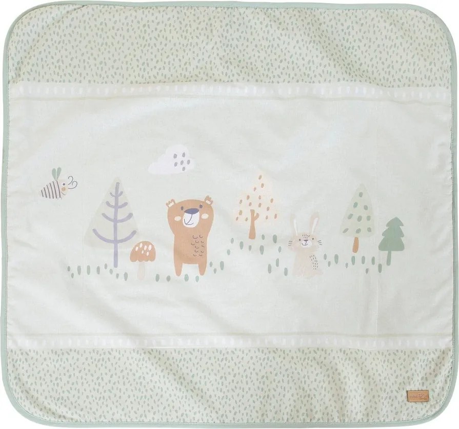 Светлозелено бебешко одеяло от микроплюш 80x80 cm Woodland Buddies – Roba