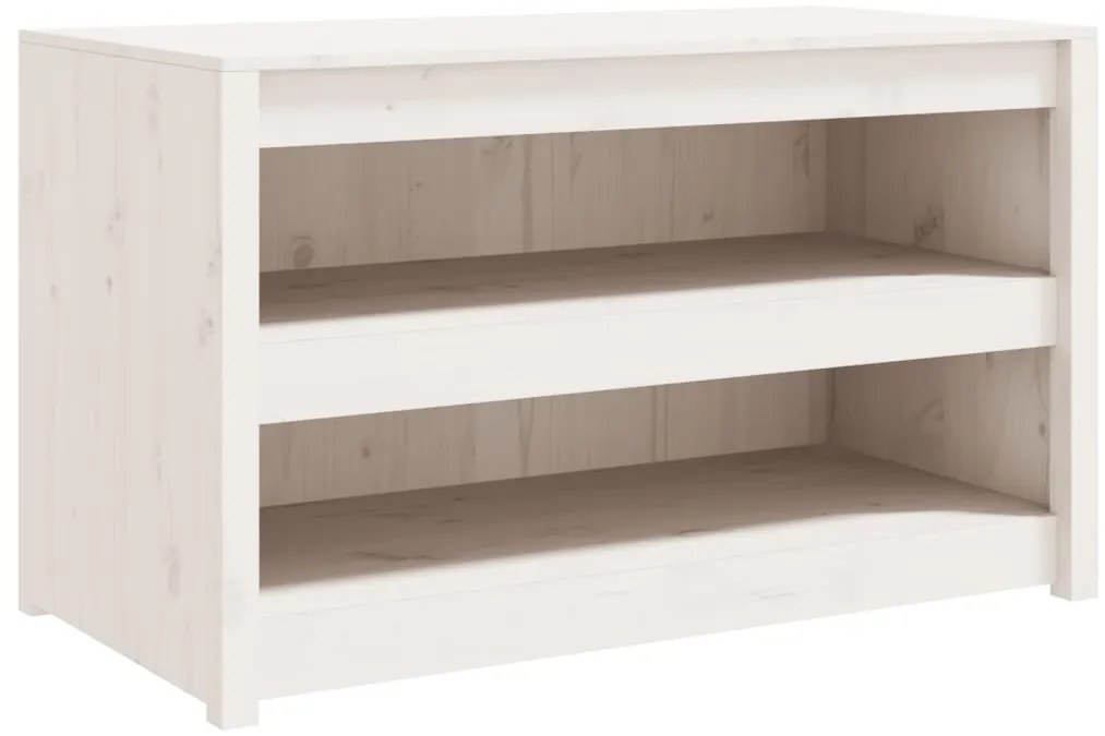 832334 vidaXL Кухненски шкаф за открито, MEPPEL, бял, 106x55x64 см, бор масив