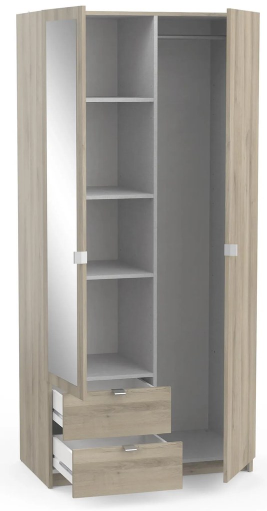 Гардероб 2-врати Merita-Естествено