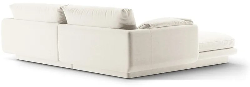 Бял ъглов диван (десен ъгъл) Torino – Micadoni Home