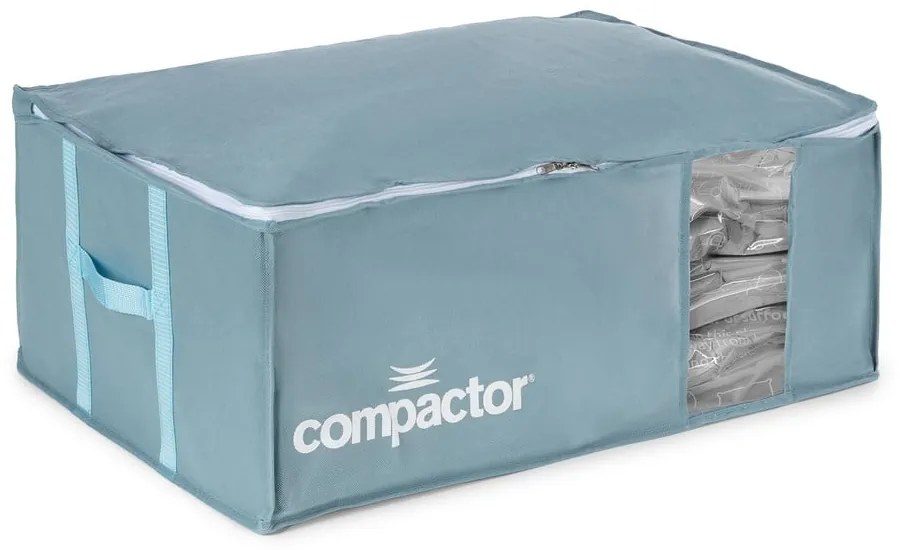 Вакуумна пластмасова кутия за съхранение на дрехи 65x45x27 cm Blue Edition – Compactor